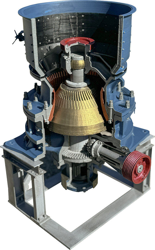 3D Printed Cone Crusher Model